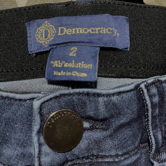 DEMOCRACY size 2 Stretch Denim "Ab" Solution Skinny Ankle Jeans - Picture 4 of 4